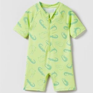 Zara swimsuit crocodile 12-24 month